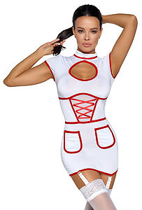 Cottelli Nurse Costume Pixy, kostým sexy doktorka S
