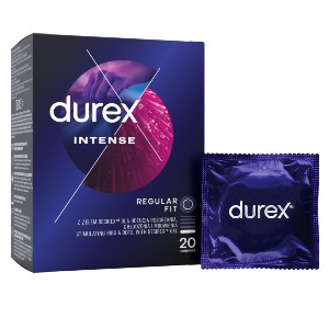 Durex Intense (20ks), dráždivé kondómy s gélom Desirex