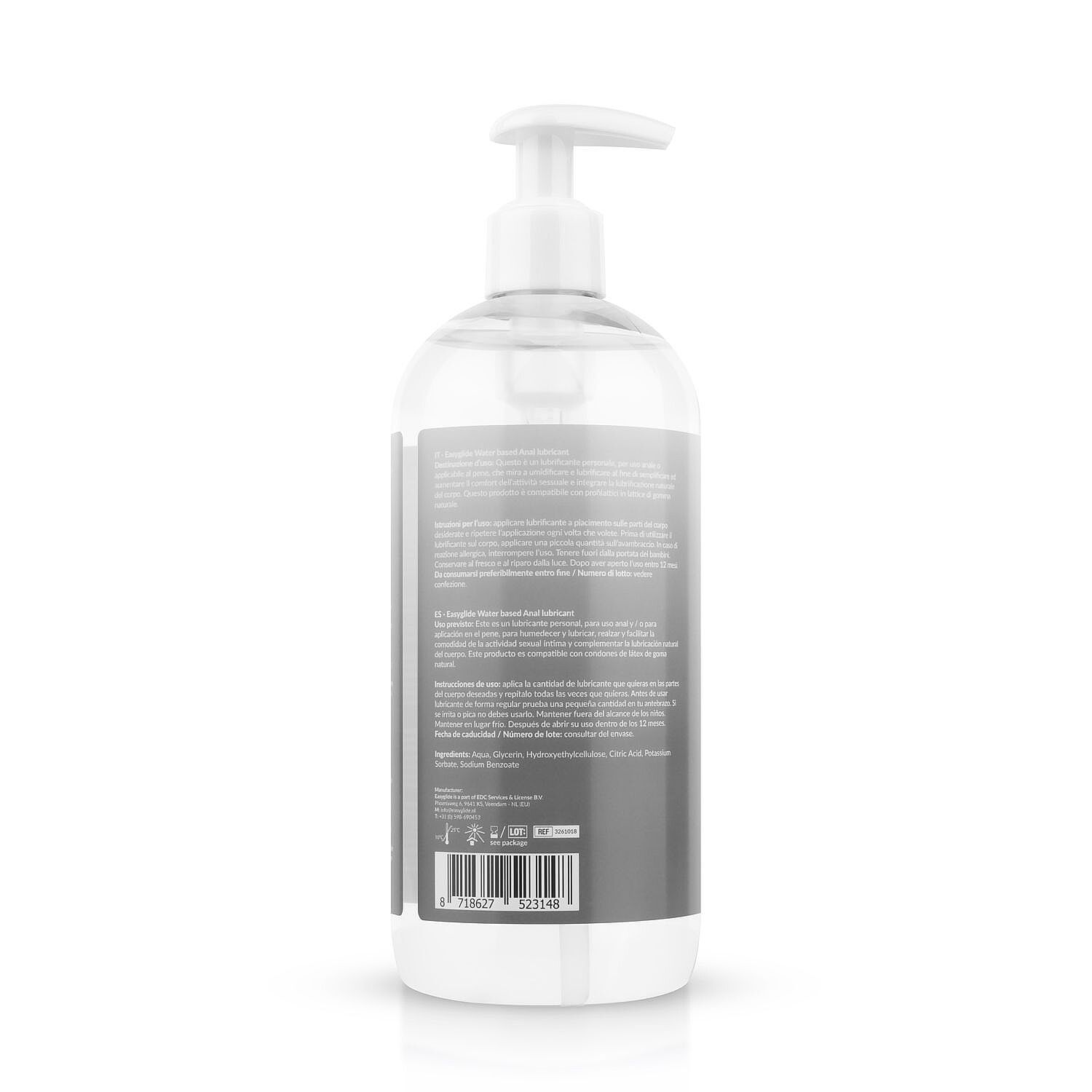 Easyglide Anal Lubricant (500 ml), vodný análny lubrikant