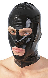 LateX latexová maska čierna