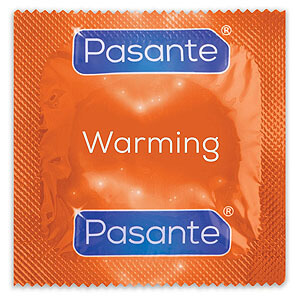 Pasante Warming (1ks), hrejivý kondóm