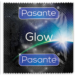 Pasante Glow (1ks), svietiace kondóm