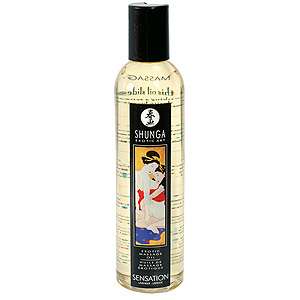 Profesionálny masážny olej Shunga Erotic Massage Oil Sensation Lavender 250 ml