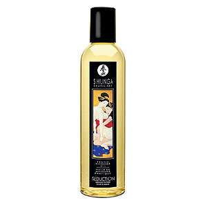 Profesionálny masážny olej Shunga Erotic Massage Oil Seduction Midnight Flower 250 ml