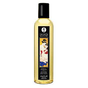 Profesionálny masážny olej Shunga Erotic Massage Oil Amour Sweet Lotus 250 ml