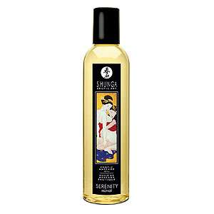 Profesionálny masážny olej Shunga Erotic Massage Oil Serenity Monoi 250 ml