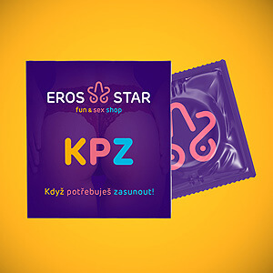 ErosStar KPZ, lubrikačný gél 5ml s kondómom