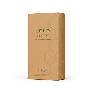 LELO HEX Condoms Organic (12ks), organické ultra tenké kondómy