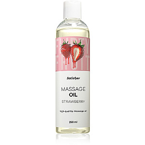 Satisfyer Massage Oil 250 ml (Strawberry), jahodový masážny olej