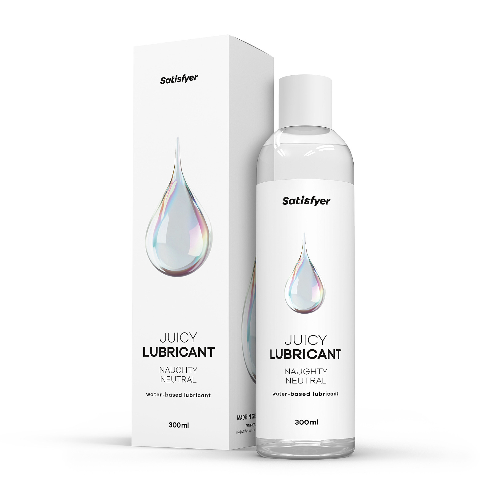 Satisfyer Juicy Lubricant 300 ml (Naughty Neutral), neutrálny lubrikačný gél