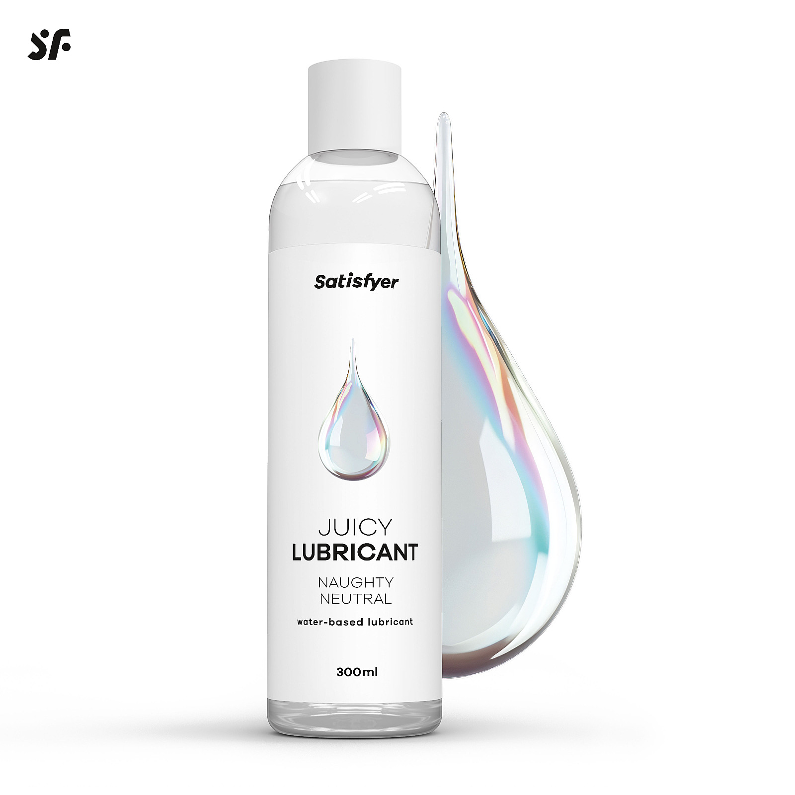 Satisfyer Juicy Lubricant 300 ml (Naughty Neutral), neutrálny lubrikačný gél