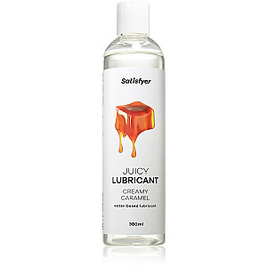 Satisfyer Juicy Lubricant 300 ml (Creamy Caramel), karamelový lubrikant na vodnej báze