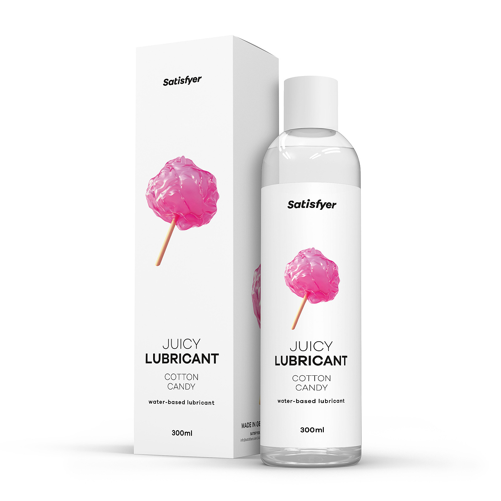 Satisfyer Juicy Lubricant 300 ml (Cotton Candy), ochutený lubrikačný gél