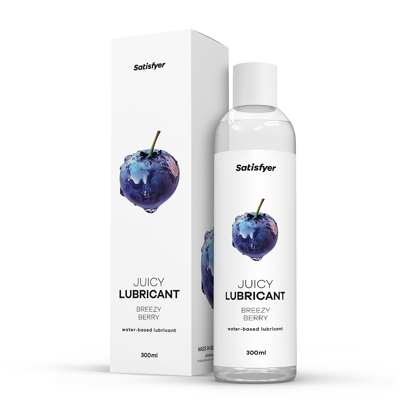 Satisfyer Juicy Lubricant 300 ml (Breezy Berry), čučoriedkový lubrikačný gél