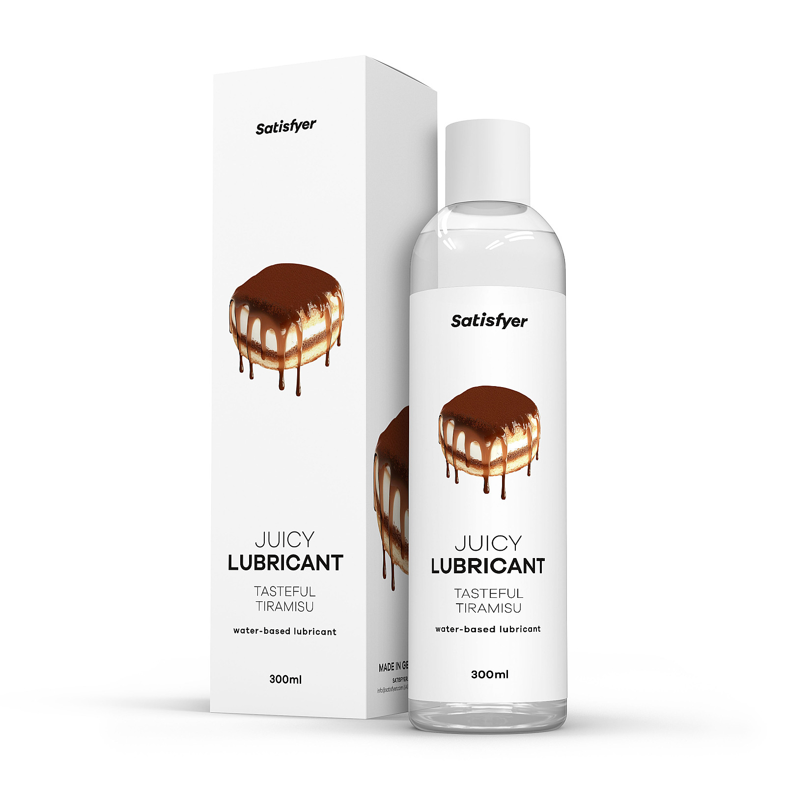 Satisfyer Juicy Lubricant 300 ml (Tasteful Tiramisu), tiramisu lubrikačný gél