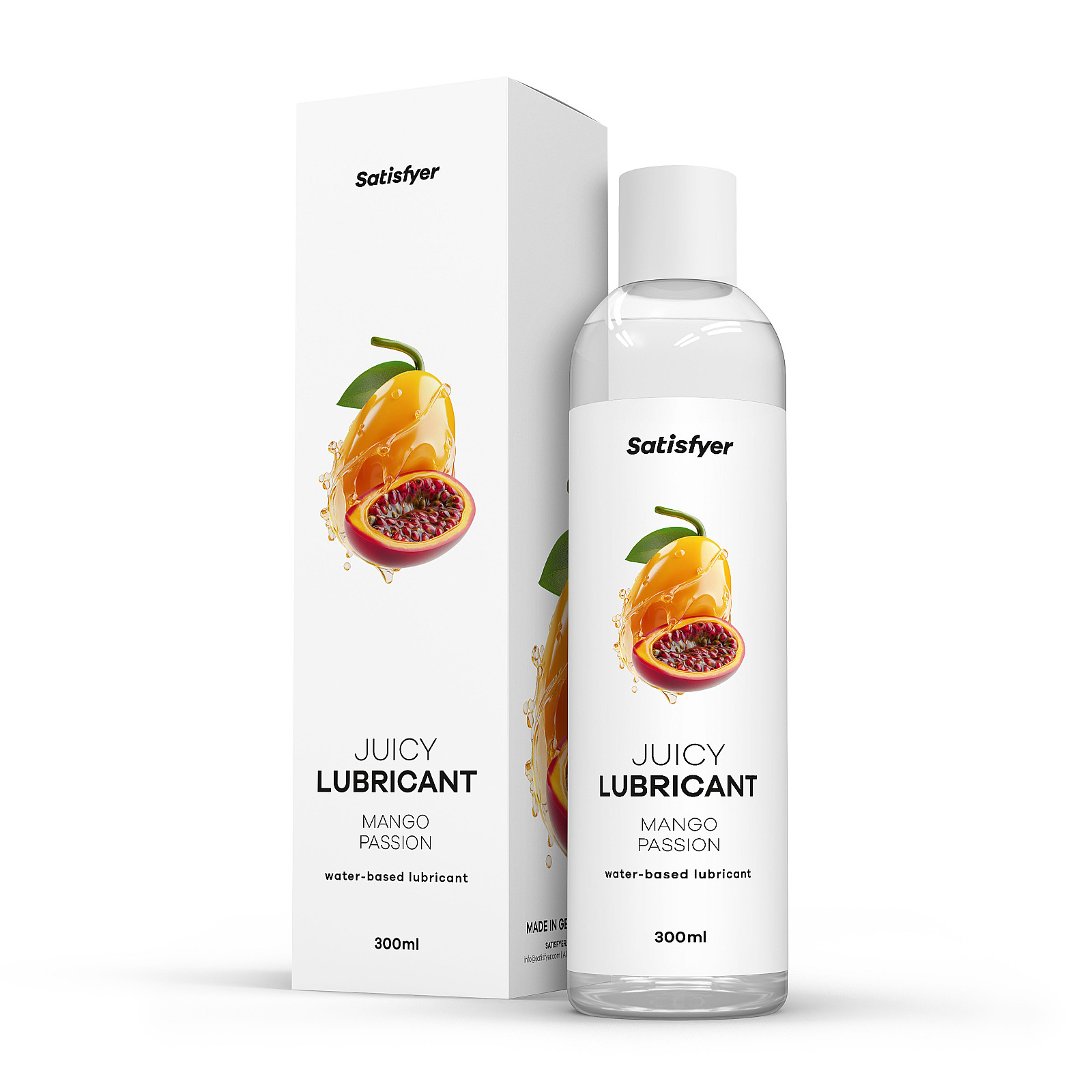 Satisfyer Juicy Lubricant 300 ml (Mango & Passion), magový lubrikačný gél
