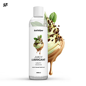 Satisfyer Juicy Lubricant 300 ml (Minty Mocha), mätovo-mocha lubrikačný gél
