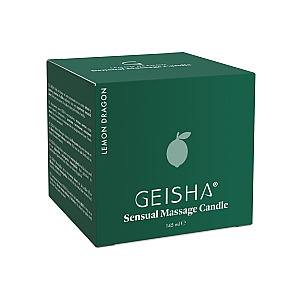 Geisha Sensual Massage Candle Lemon Dragon (145 ml), masážna sviečka s citrónovou vôňou