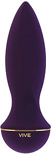 Vive ZESIRO - fialový vibračný kolík 14,5 cm, 10 režimov, nabíjacie