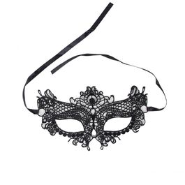 Queen Lingerie Lace Mask čierna