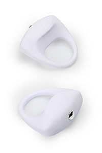 Silikónový vibračný krúžok LIT-UP Stimu Ring 8 biely