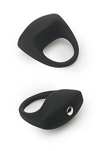Silikónový vibračný krúžok LIT-UP Stimu Ring 8 čierny
