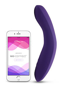 We-Vibe Rave, fialový G-bod vibrátor s ovládaním cez telefón