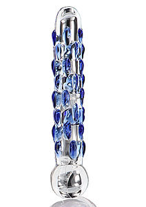 Sklenené dildo ToyJoy Glass Worxx Diamond Dazzler (18 cm)
