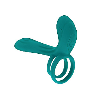 XoCoon Couples Vibrator Ring (Green), stimulačný penis krúžok s vibráciou
