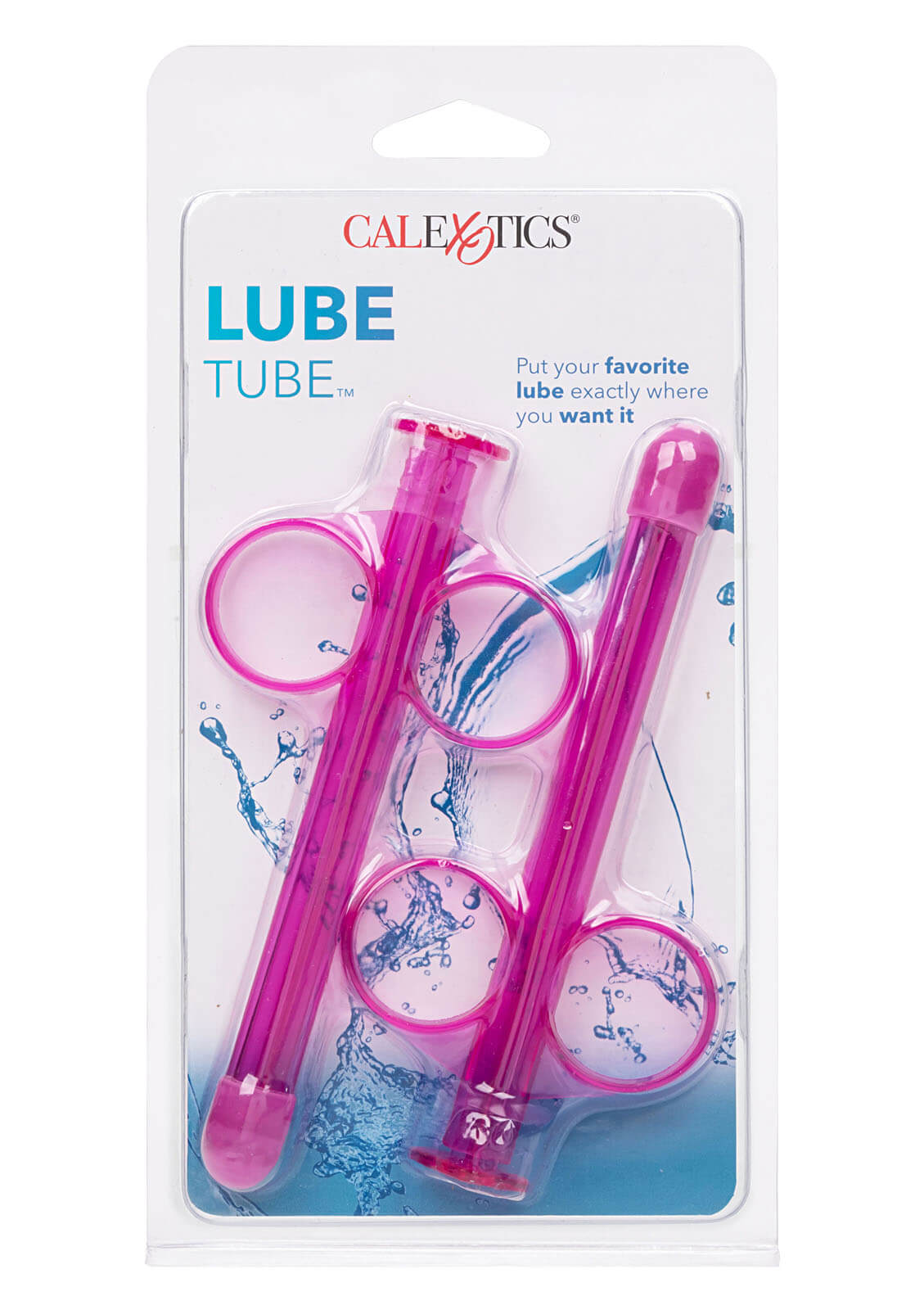 CalExotics Lube Tube 2ks (Pink), striekačkový lubrikačný aplikátor