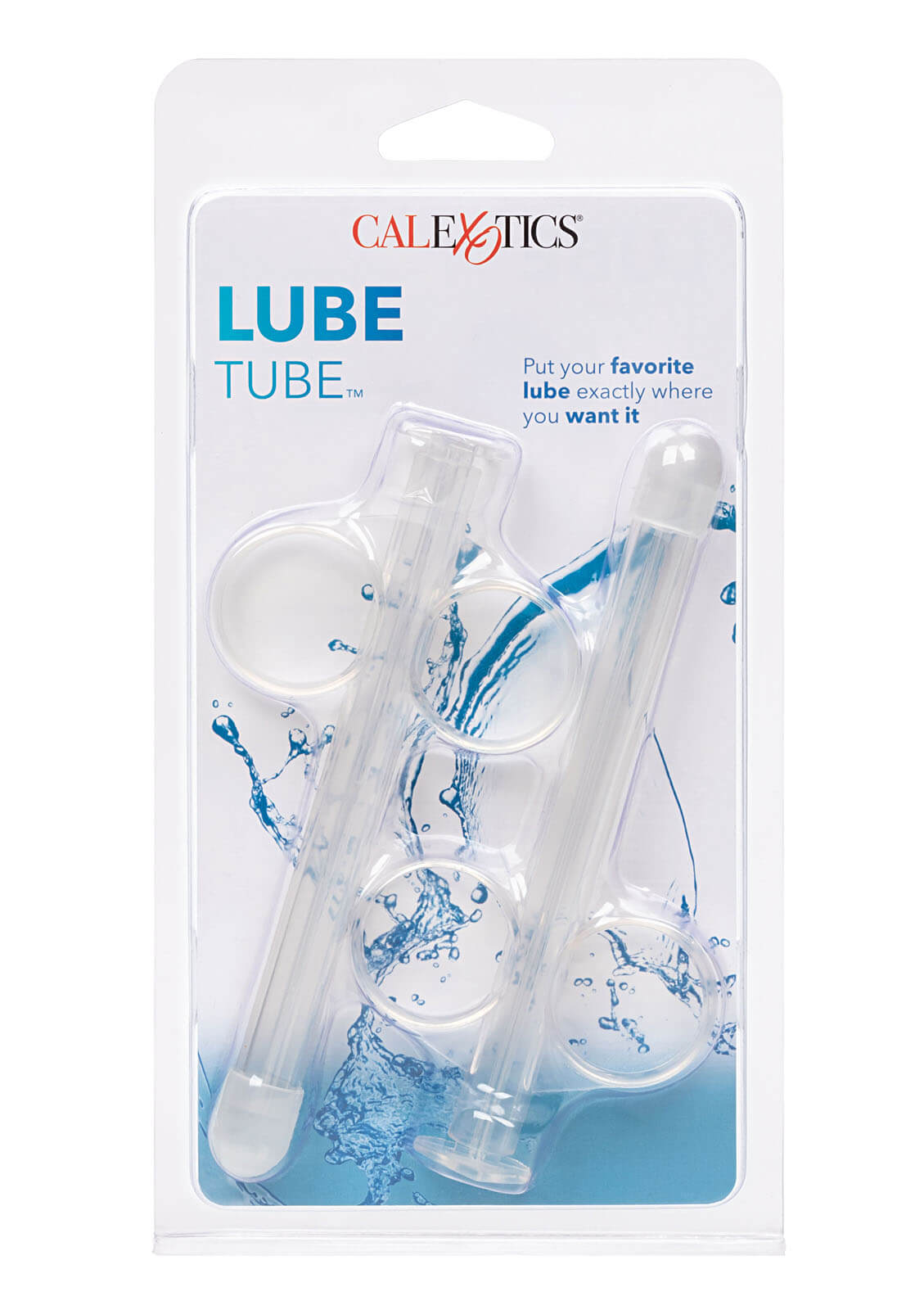 CalExotics Lube Tube 2ks (Transparent), striekačkový lubrikačný aplikátor