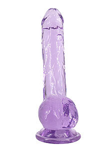 Intergalactic Luminous (Purple), sexy priehľadné dildo