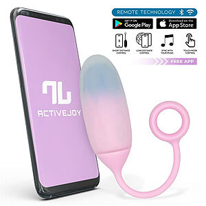 IntoYou ActiveJoy App Egg (Pink), vibračné vajíčko s ovládaním telefónom