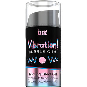 Intt Vibration! Tingling Gel (Bubble Gum), gél na stimuláciu pier a klitorisu