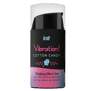 Intt Vibration! Tingling Gel (Cotton Candy), gél na stimuláciu pier a klitorisu