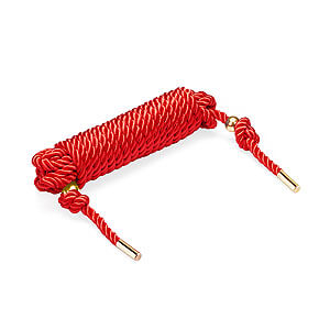 Liebe Seele Silky Cotton Shibari Rope 5m (Red), viazacie lano