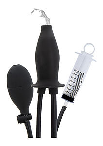 Inflatable Lubricating Plug (Black), nafukovacia análna zástrčka