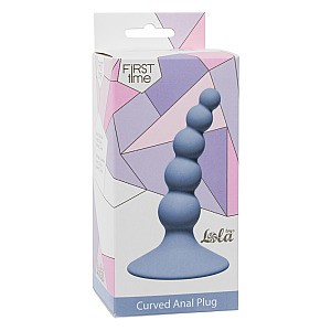 Lola Games Curved Anal Plug (Blue), análna stimulácia