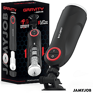 JamyJob Gravity Automatic Vagina Masturbator, prirážací masturbátor so zvukom pre mužov