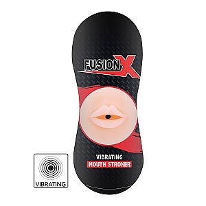Hidden Desire Fusion Vibrating Stroker Mouth, masturbátor ústa s vibráciou