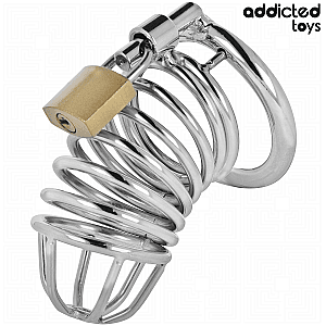 Addicted Toys Locked Iron Cell Metal Penis Cage S, kovová klietka na penis