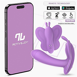 Intoyou App Series Wingy Butterfly Vibrator (Lavender), motýlik s ovládaním cez aplikáciu