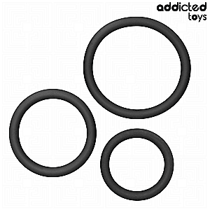 Addicted Toys Set Of Silicone Rings Model 2, sada erekčných krúžkov