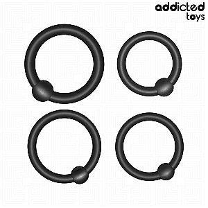 Addicted Toys Set Of Pressure Silicone Rings, sada erekčných krúžkov