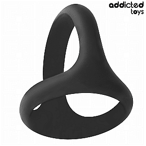 Addicted Toys Thick Triple Penis Ring, trojitý erekčný krúžok