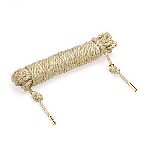 Liebe Seele Natural Shibari Bondage Hemp Rope Jute Rope (10m), prírodné laná na shibari