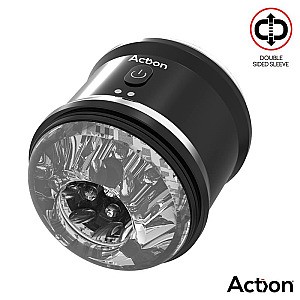 Action Thor Double Sided Vibrating Masturbator, vibračný masturbátor pre mužov