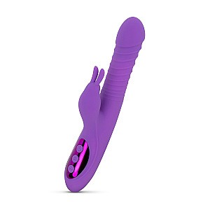 Teazers Heating Rabbit Vibrator (Purple), zohrievací králičí vibrátor