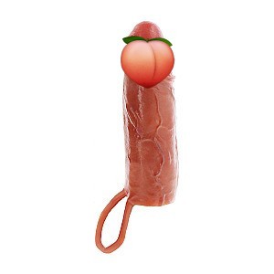 ToyJoy Get Real Hydrated Skin Penis Silicone Sleeve Vibrating (16 cm), vibračný návlek na penis