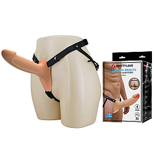 Pretty Love Landon Harness Briefs (Flesh), duté strap-on dildo